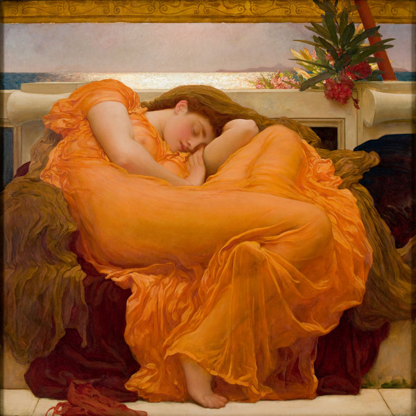 Frederic Leighton’s “Flaming June,” from around 1895